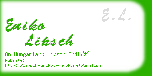 eniko lipsch business card